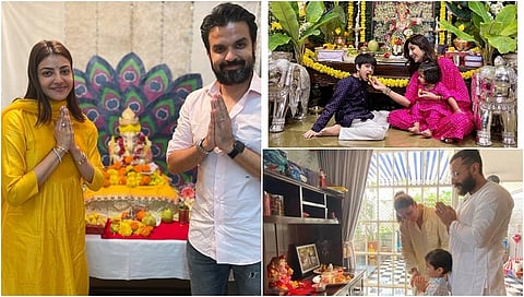 ಬಾಲಿವುಡ್ ಸೆಲಿಬ್ರಿಟಿಗಳು ತಮ್ಮ ಮನೆಯಲ್ಲೇ ಅದ್ಧೂರಿ ಗಣೇಶ ಚತುರ್ಥಿಯನ್ನು ಆಚರಿಸಿದ್ದು ಆ ಫೋಟೋಗಳನ್ನು ಸಾಮಾಜಿಕ ಜಾಲತಾಣದಲ್ಲಿ ಅಪ್ಲೋಡ್ ಮಾಡಿದ್ದಾರೆ.