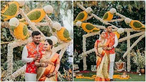ಸ್ಯಾಂಡಲ್ ವುಡ್ ಗೋಲ್ಡನ್ ಕ್ವೀನ್, ಮುದ್ದು ಮುಖದ ಚೆಲುವೆ, ಚೆಲುವಿನ ಚಿತ್ತಾರೆ, ಐಶು ಬೇಬಿ ಅಮೂಲ್ಯಗೆ ಸೀಮಂತದ ಸಂಭ್ರಮ. (ಫೋಟೋ ಕೃಪೆ-ಅಮೂಲ್ಯ ಫೇಸ್ ಬುಕ್ ಪೇಜ್)