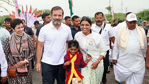 ಯಾತ್ರೆಯಲ್ಲಿ ರಾಹುಲ್ ಗಾಂಧಿ