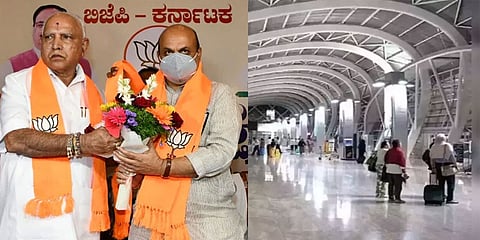ಬಿಎಸ್ ಯಡಿಯೂರಪ್ಪ ಮತ್ತು ಸಿಎಂ ಬೊಮ್ಮಾಯಿ