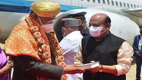 ರಾಷ್ಟ್ರಪತಿ ರಾಮನಾಥ್ ಕೋವಿಂದ್-ಸಿಎಂ ಬಿಎಸ್ ಬೊಮ್ಮಾಯಿ