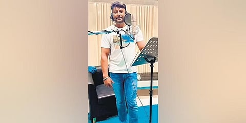 ಡಬ್ಬಿಂಗ್ ನಲ್ಲಿ ನಿರತರಾಗಿರುವ ದರ್ಶನ್