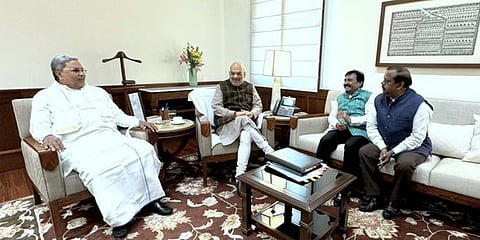 ಸಿದ್ದರಾಮಯ್ಯರಿಂದ ಅಮಿತ್ ಶಾ ಭೇಟಿ