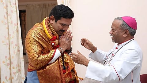 ಆರ್ಚ್‌ಬಿಷಪ್ ಪೀಟರ್ ಮಚಾದೋ ಭೇಟಿ ಮಾಡಿದ ವಿಜಯೇಂದ್ರ
