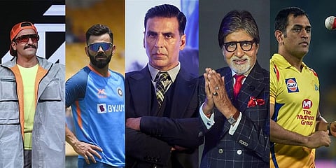 ಸೆಲೆಬ್ರಿಟಿ ಬ್ರಾಂಡ್ ವಾಲ್ಯೂ ರಿಪೋರ್ಟ್ (Celebrity Brand Valuation Report) ವರದಿ ಮಾಡಿರುವಂತೆ ಖ್ಯಾತ ಬಾಲಿವುಡ್ ನಟ ರಣವೀರ್ ಸಿಂಗ್ 2022 ರಲ್ಲಿ ಭಾರತದ ಶ್ರೀಮಂತ ಸೆಲೆಬ್ರಿಟಿಯಾಗಿದ್ದು, ಈ ಹಿಂದೆ ಈ ಪಟ್ಟಿಯಲ್ಲಿ ಅಗ್ರಸ್ಥಾನದಲ್ಲಿ ಭಾರತೀಯ ಕ್ರಿಕೆಟಿಗ ವಿರಾಟ್ ಕೊಹ್ಲಿಯನ್ನು ಹಿಂದಿಕ್ಕಿದ್ದಾರೆ.