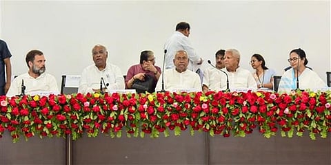ಪಾಟ್ನಾದಲ್ಲಿ ನಡೆದ ವಿಪಕ್ಷ ನಾಯಕರ ಸಭೆಯ ಸಂಗ್ರಹ ಚಿತ್ರ