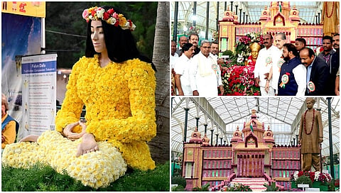 ಬೆಂಗಳೂರಿನ ಲಾಲ್​ಬಾಗ್​​ನಲ್ಲಿ ಆಯೋಜಿಸಲಾಗಿರುವ ಸ್ವಾತಂತ್ರ್ಯೋತ್ಸವ ಫಲಪುಷ್ಪ ಪ್ರದರ್ಶನಕ್ಕೆ ಮುಖ್ಯಮಂತ್ರಿ ಸಿದ್ದರಾಮಯ್ಯ ಚಾಲನೆ ನೀಡಿದ್ದಾರೆ.