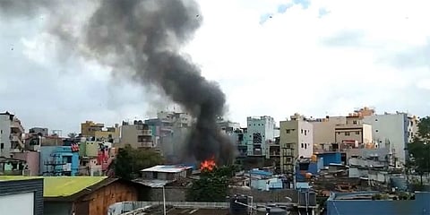 ಚಾಮರಾಜಪೇಟೆ ವಿನಾಯಕ ಥಿಯೇಟರ್ ಬಳಿ ಅಗ್ನಿ ಅವಘಡ