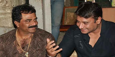 ರಾಕ್ ಲೈನ್ ವೆಂಕಟೇಶ್-ದರ್ಶನ್ ತೂಗುದೀಪ(ಸಂಗ್ರಹ  ಚಿತ್ರ)