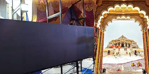 ರಾಮಮಂದಿರ ಉದ್ಘಾಟನೆ ಕಾರ್ಯಕ್ರಮದ ನೇರ ಪ್ರಸಾರಕ್ಕೆ ಸಿದ್ಧತೆ