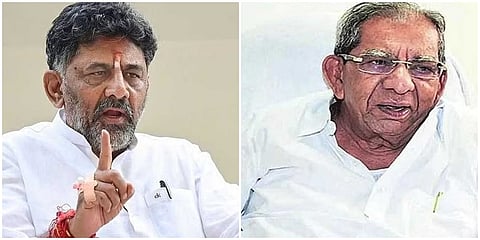ಡಿ ಕೆ ಶಿವಕುಮಾರ್-ಶಾಮನೂರು ಶಿವಶಂಕರಪ್ಪ