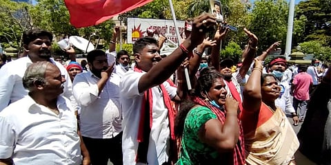 ಹಿಂದಿ ಹೇರಿಕೆ ಪ್ರತಿಭಟನೆ