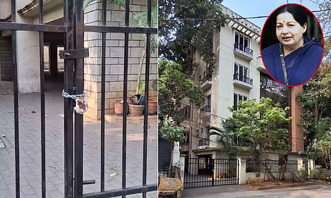 சொத்து வரி பாக்கி - ஜெயலலிதா வீட்டுக்கு சீல் வைப்பு 