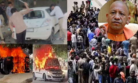 போர்க்களமான நொய்டா.. ஊதிய உயர்வு கோரி  வன்முறையில் இறங்கிய தொழிலாளர்கள் - 'நக்சலிச சதி' என முதல்வர் யோகி சாடல்