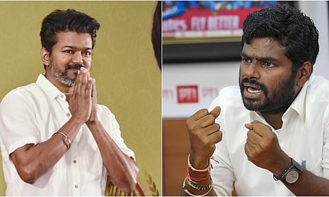தேர்தல் வெற்றி - தவெக தலைவர் விஜய்க்கு அண்ணாமலை வாழ்த்து!