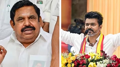 எடப்பாடி பழனிசாமியுடன் எஸ்.பி வேலுமணி, சி.வி.சண்முகம் சந்திப்பு
