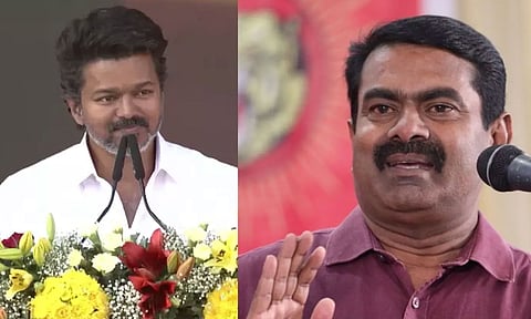 த.வெ.க. தலைவர் விஜய்க்கு வாழ்த்து- சீமான்