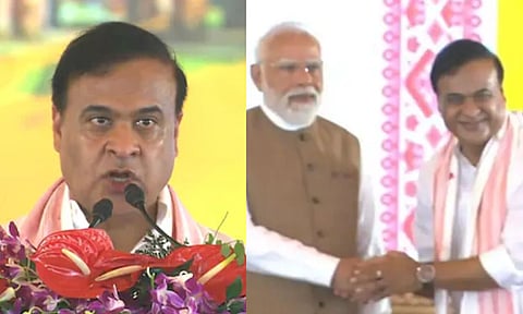 பிரதமர் மோடி முன்னிலையில் 2-வது முறையாக அசாம் முதல்வராக பதவியேற்ற ஹிமாந்தா பிஸ்வா சர்மா