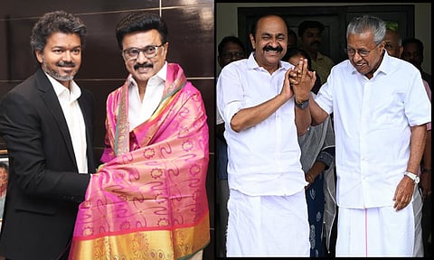 விஜய் பாணியில் முன்னாள் முதல்வரை சந்தித்து வாழ்த்து பெற்ற புதிய கேரள முதல்வர்