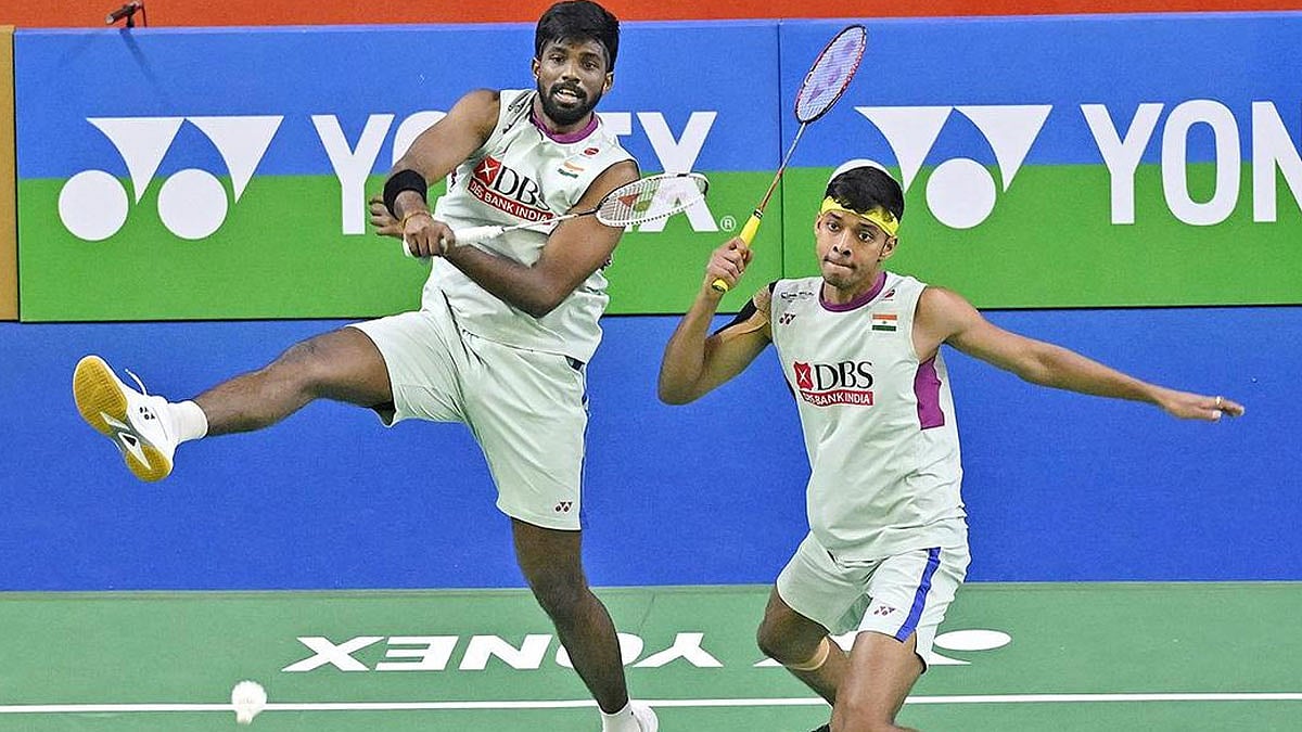 Singapore Open பேட்மிண்டன்: இறுதிப்போட்டிக்கு முன்னேறியது சாத்விக்-சிராக் ஜோடி