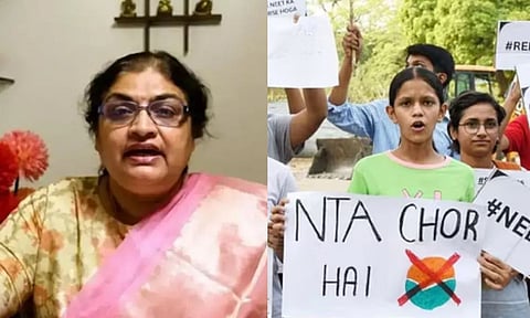 நீட் முறைகேடு: வினாத்தாள் தயாரிப்பு குழுவில் இருந்த தாவரவியல் பேராசிரியை கைது 