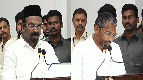 அமைச்சர்களாக பதவியேற்றனர் ஷாஜகான், வன்னிஅரசு