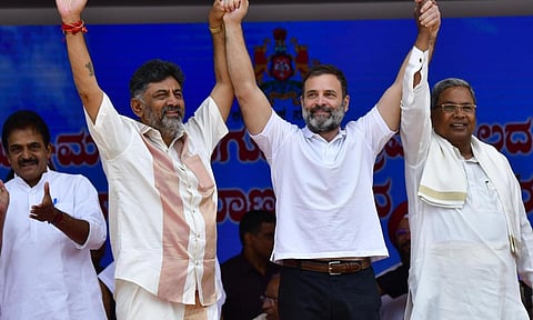 சித்தராமையாவை பதவிவிலக கோரும் காங்கிரஸ் தலைமை? புதிய முதலமைச்சராக பதவியேற்கும் டி.கே.சிவக்குமார்?