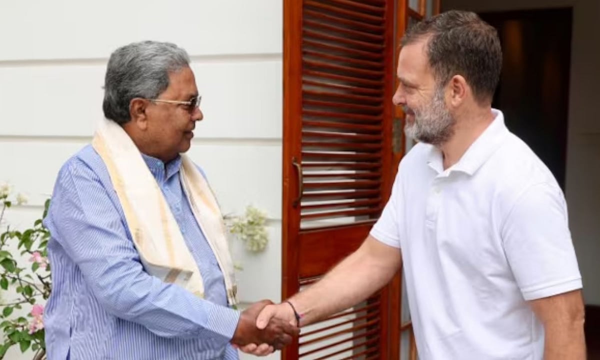 டெல்லியில் ராகுல் காந்தி, கார்கேவுடன் சித்தராமையா சந்திப்பு.. மகனை அமைச்சராக்க மும்முரம்!
