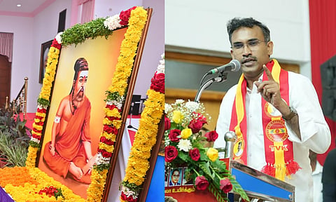 ‘லோக்பவனில் வள்ளுவருக்கு காவி உடை அணிவிப்பது தவறு’ - அமைச்சர் அருண்ராஜ்