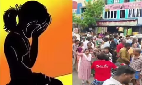 நாமக்கல்லில் 3 வயது சிறுமிக்கு பாலியல் தொல்லை - மக்கள் சாலை மறியல் 