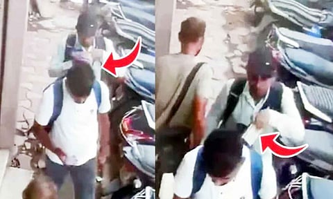 செல்போனில் இப்படியா மூழ்குவது.... நடந்து சென்றவரிடம் கட்டு கட்டாக பணம் திருடிய கில்லாடி திருடன்
