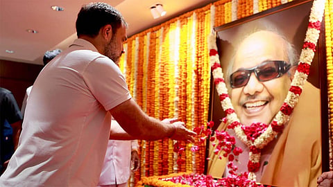 சமூக நீதிக்காக தனது வாழ்நாள் முழுவதும் போராடியவர் கருணாநிதி - ராகுல் காந்தி புகழாரம்