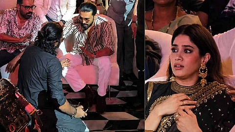 Chaos at the 'Peddi' film event caused by a Ram Charan fan