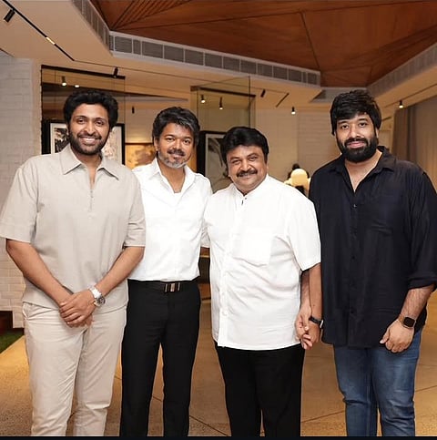 மகன், மருமகனுடன் முதலமைச்சர் விஜய்யை சந்தித்த நடிகர் பிரபு