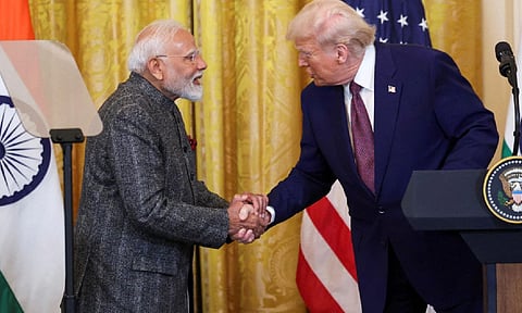 ஜி7 மாநாட்டில் பிரதமர் மோடியை சந்தித்து பேசும் டிரம்ப் - வெள்ளை மாளிகை அறிவிப்பு 