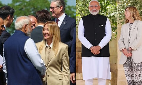 Narendira Modi, Giorhia Meloni