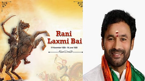  Union Minister Kishan Reddy Pays Tribute Rani Laxmi Bai 