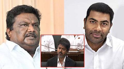 வாய்திறக்காத முதல்வர்  என விமர்சித்த திமுக எம்.எல்.ஏ.: கொளத்தூர் பற்றி பேசிய ஆதவ்- சட்டசபையில் த.வெ.க.- தி.மு.க. கடும் அமளி