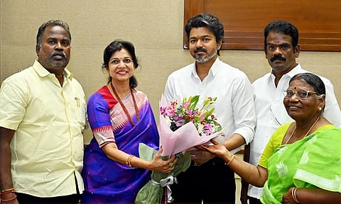 PMK MLA Sowmya met TN CM Vijay