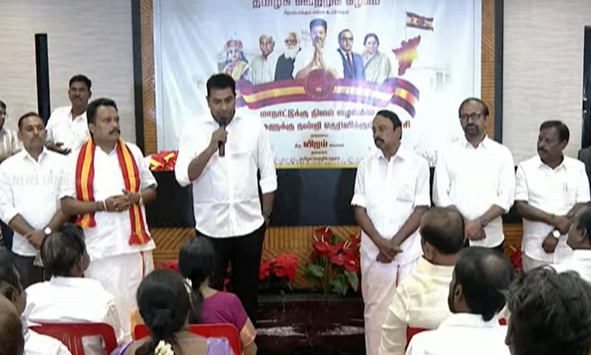 தவெகவில் இணைந்த இபிஎஸ் உறவினர், நடிகர் மன்சூர் அலிகான் 