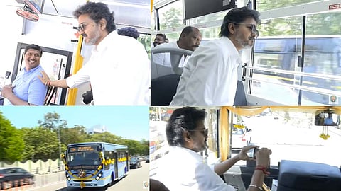 பேருந்தில் பயணம் மேற்கொண்டார் முதலமைச்சர் விஜய்