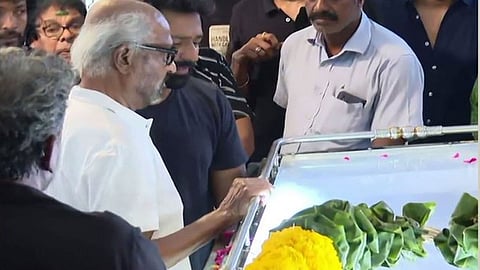 Actor Rajinikanth  tribute Bhagyaraj