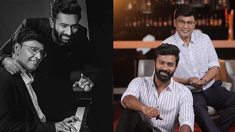 தந்தையுடன் நடிகர் சாந்தனு
