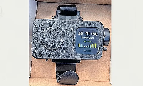 Smart watch that repels rabid dogs