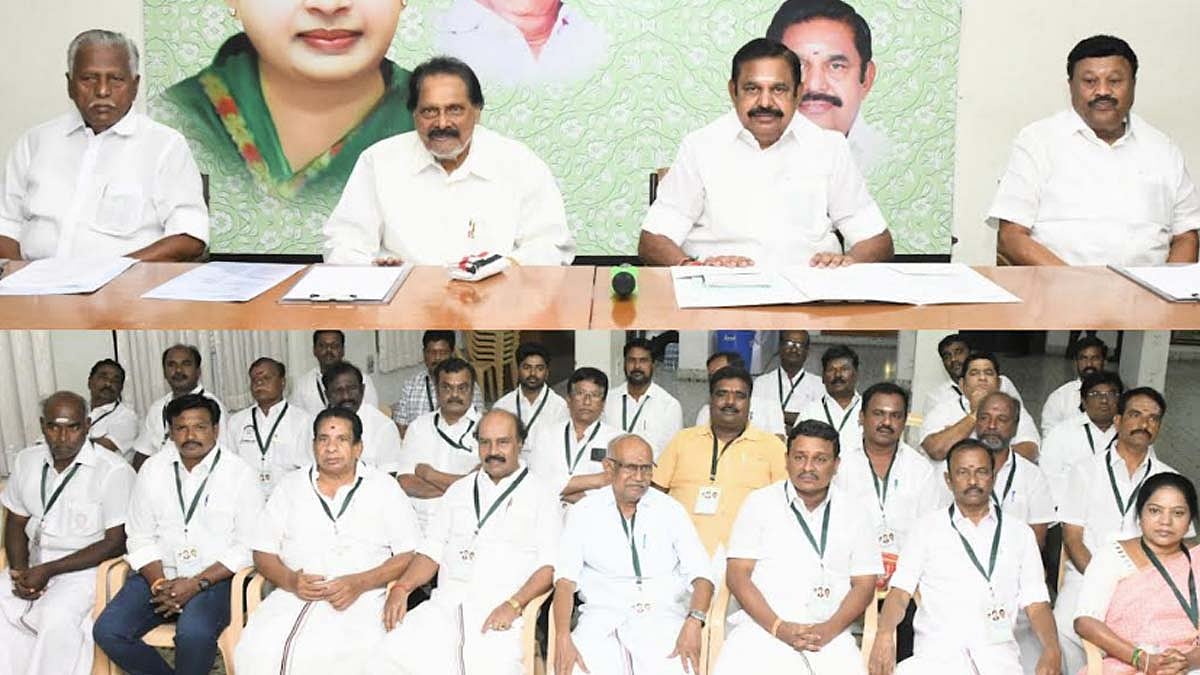 ஒற்றுமையுடன் செயல்பட்டு துரோகிகளை வீழ்த்த வேண்டும்- நிர்வாகிகளிடம் இ.பி.எஸ். பேச்சு