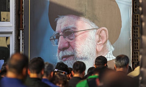Ayatollah Ali Khamenei's funeral procession