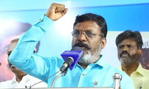 ‘சமூக நீதித்துறை என்ற பெயர் மாற்றத்தை அரசு திரும்பப் பெறவேண்டும்’ - திருமாவளவன்