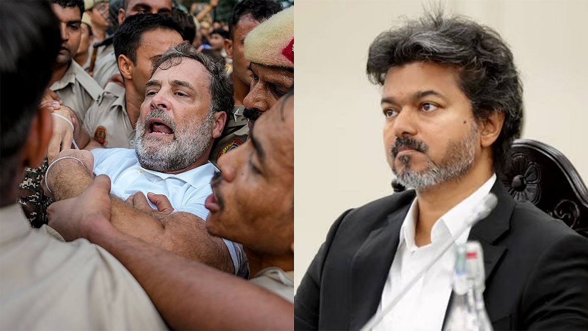 டெல்லியில் ராகுல் காந்தி கைது - முதலமைச்சர் விஜய் கண்டனம்