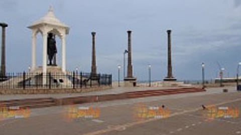 புதுச்சேரி கடற்கரை சாலைக்கு சீல்
