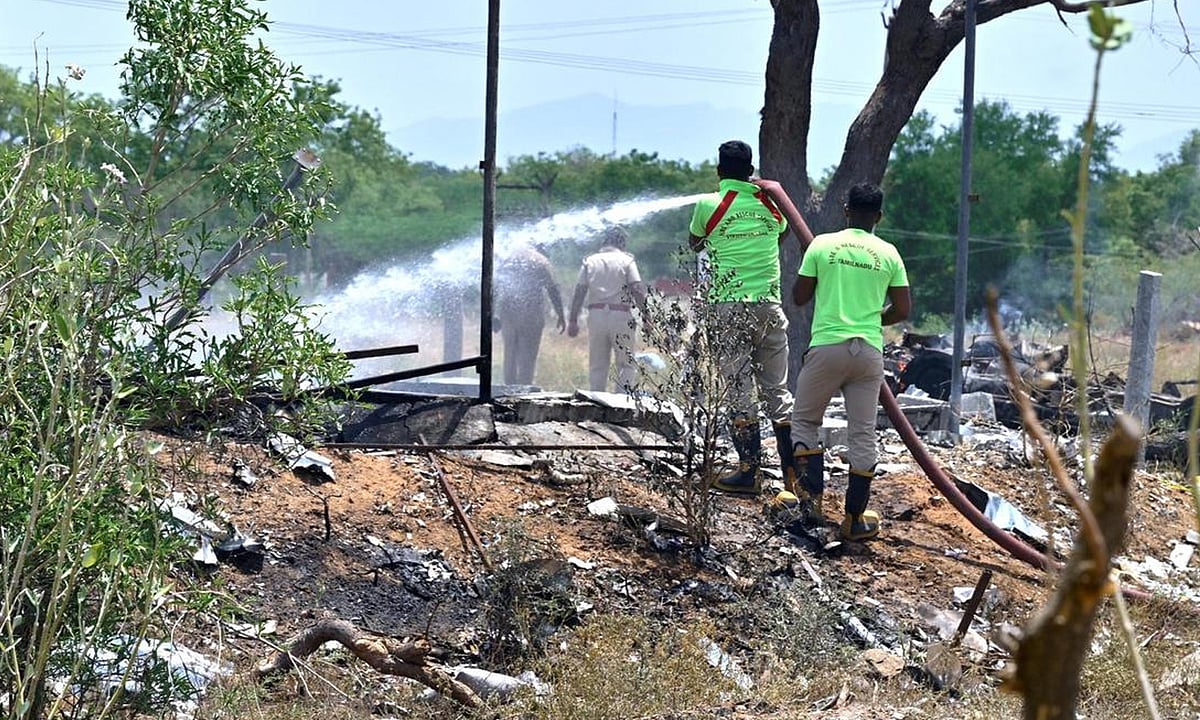சிவகாசி பட்டாசு ஆலை விபத்து- பலி எண்ணிக்கை 5 ஆக உயர்வு